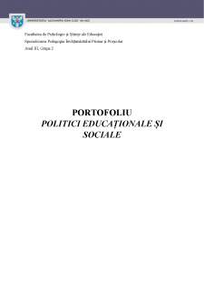 Politici educaționale și sociale - Pagina 1