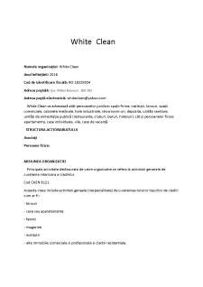 Managementul proiectelor - White Clean - Pagina 1
