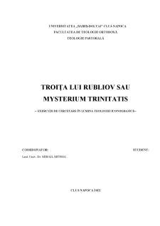 Troița lui Rubliov sau Mysterium Trinitatis - Pagina 1