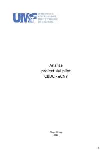 Analiza proiectului pilot CBDC - eCNY - Pagina 1