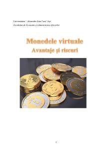 Monedele virtuale - Avantaje și riscuri - Pagina 1