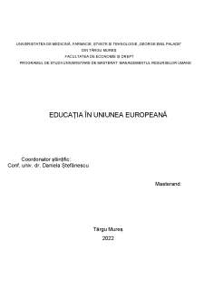 Educația în Europa - Indicatori cheie - Strategia Europa 2020 - Pagina 1