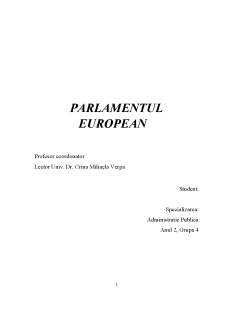 Parlamentul European - Pagina 1