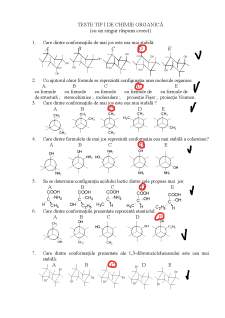 Teste tip I de chimie organică - Pagina 1