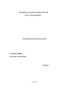 Testamentul și formele sale actuale - Pagina 2