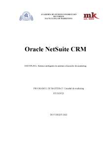 Oracle NetSuite CRM - Pagina 1