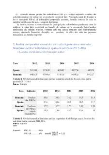 Analiza comparativă a dimensiunii și structurii resurselor financiare publice (bugetare) în România și Spania - Pagina 5