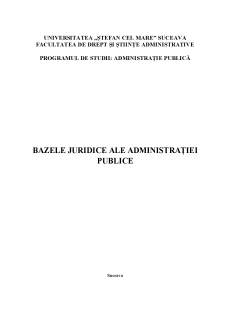 Bazele juridice ale administrației publice - Consiliul Județean și Local - Pagina 1
