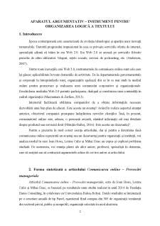 Aparatul argumentativ, instrument pentru organizarea textului - Pagina 3
