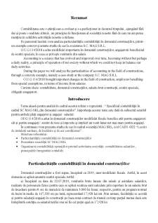Specificul contabilității la SC MAG SRL, din industria construcțiilor - Pagina 2