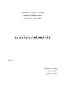 Guvernanța corporativă - Pagina 1