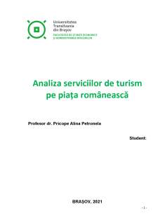Analiza serviciilor de turism pe piața românească - Pagina 1