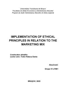 Implementation of ethical principles in relation to the marketing mix - Pagina 2