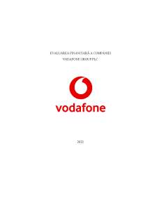 Evaluarea financiară a companiei  Vodafone Group PLC - Pagina 1