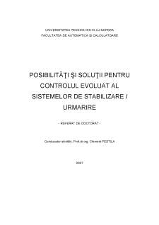 Posibilități și soluții pentru controlul evoluat al sistemelor de stabilizare-urmărire - Pagina 1
