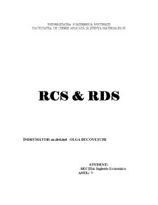 Cercetare de piață pentru compania RCS-RDS - Pagina 1