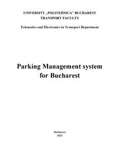 Parking Management system for Bucharest - Pagina 1