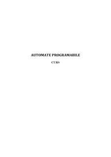 Automate programabile - Pagina 1