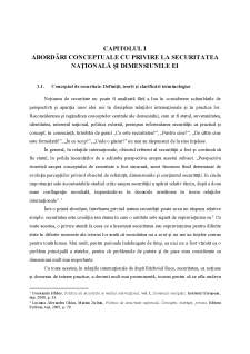 Dimensiunile conceptului de securitate - Cazul României - Pagina 1