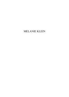 Melanie Klein - Pagina 1
