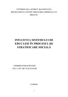 Influența sistemului de educație în procesul de stratificare socială - Pagina 2
