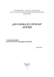 Ecclesia et Civitas astăzi - Pagina 2