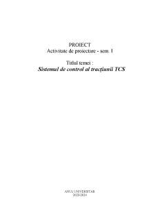 Sistemul de control al tracțiunii TCS - Pagina 1
