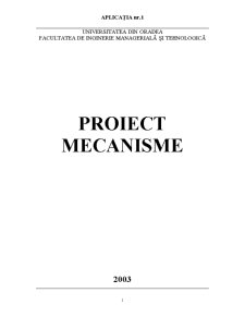 Proiect Mecanisme - Pagina 1