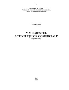 Managementul Activităților Comerciale - Pagina 1