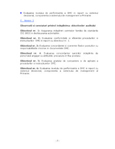 Analiză diagnostic pe baza auditului intern nr. 1.2007 - Primăria Sector 4 București - Pagina 3