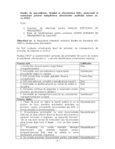 Analiză diagnostic pe baza auditului intern nr. 1.2007 - Primăria Sector 4 București - Pagina 4