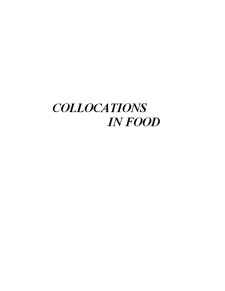 Collocation în Food - Pagina 1