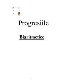 Progresii Biaritmetice - Pagina 1