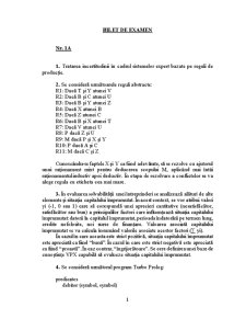 Subiecte Rezolvate Sisteme Expert - Pagina 1