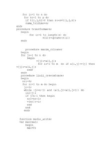 Proiect în Pascal - polinoame, transpuse de matrici - Pagina 3