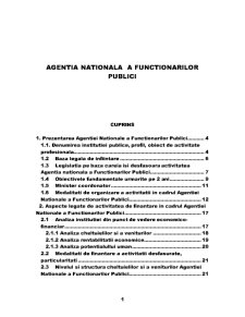 Agenția Națională a funcționarilor publici - Pagina 1