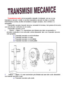 Sisteme de transmisie a mișcării - Pagina 1