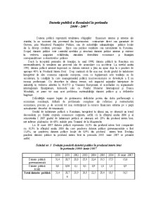 Datoria Publică a României în Perioada 2000 - 2007 - Pagina 1