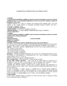 Elementele Constitutive ale Infracțiunii - Pagina 1