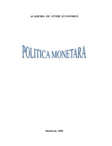 Politică monetară - Pagina 1