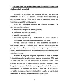 Integrarea financiară a României în Uniunea Europeană - Pagina 2