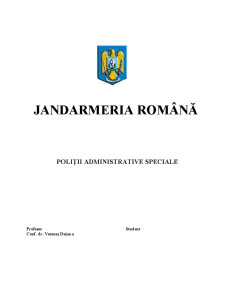 Jandarmeria Română - Pagina 1