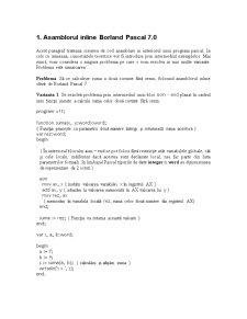 Asamblorul inline Borland Pascal - Pagina 1