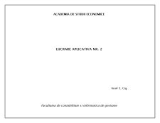 Analiza financiară - lucrare aplicativă 2 - Pagina 1