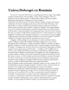Unirea Dobrogei cu România - Pagina 1