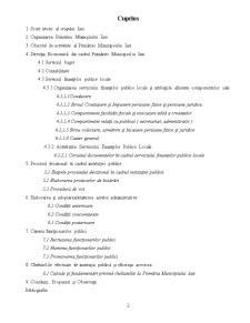 Lucrare de practică - în cadrul serviciului finanțelor publice al Primăriei Municipiului Iași - Pagina 2