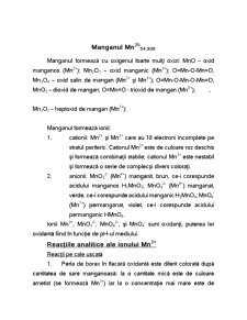 Reacții de identificare ale manganului - Pagina 2