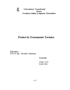 Tratamentul Termic Aplicat unui Poanson din 34MoCr11 - Pagina 1