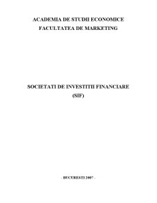 Societăți de investiții financiare - Pagina 1