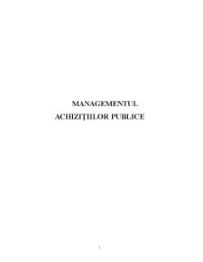Managementul Achizițiilor Publice - Pagina 2